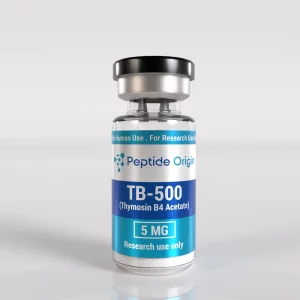 TB-500 (Thymosin Beta 4 Acetate) 5mg lyophilised powder vial – Peptide Origin research peptide