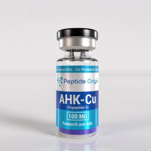 AHK-Cu (Tripeptide-3) 100mg vial of lyophilised copper tripeptide powder, Peptide Origin, research use only