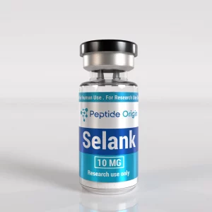 Selank 10mg vial of lyophilised peptide powder, Peptide Origin, research use only